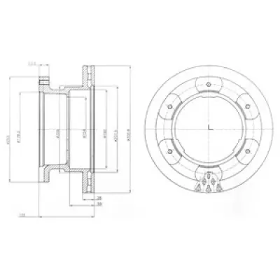 Disc frana DELPHI BG9069