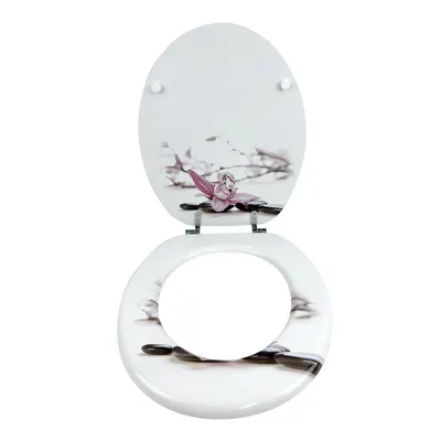 Capac pentru WC Decor Orchid 3 fete MDF (P3107)
