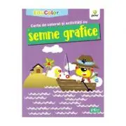 Carte de colorat si activitati cu semne grafice