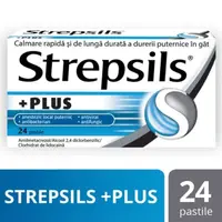 Strepsils Plus, Reckitt Benckiser | 24 pastile