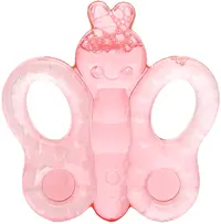 Inel gingival Lorelli Baby Care - Fluture, Shell pink
