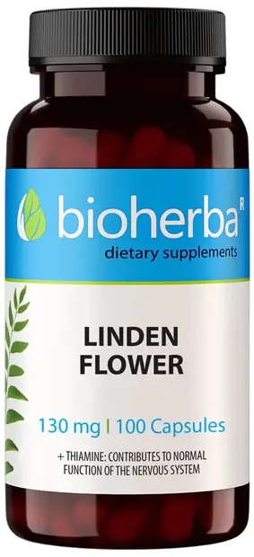 Linden Flower, 130 mg, 100 capsule, Bioherba