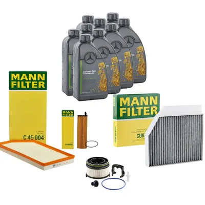 Pachet Revizie Ulei Mercedes Benz 229.52 + Filtre Mann pentru Mercedes-Benz G 350d 4-MATIC W463 286cp