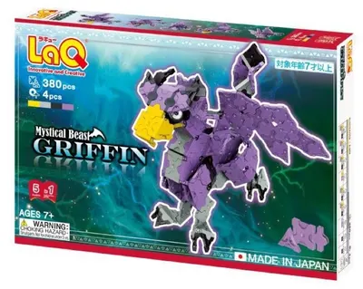 Constructor pentru copii 5 în 1 LaQ Mystical Beast - Griffin, 384 piese