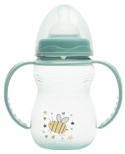 Biberon cu mânere Lorelli My Friend - 250 ml, Iceberg Green