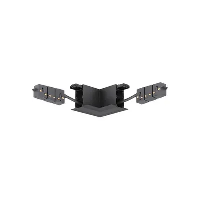 BREDA MAGNETIC Nisipiu Negru Aluminiu Connector Horizontal 90° For Recessed Mounted
