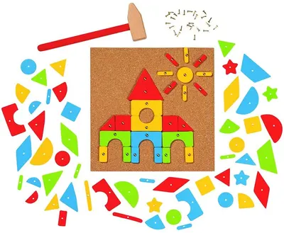 Joc de constructiei cu ciocan si cuie Goki