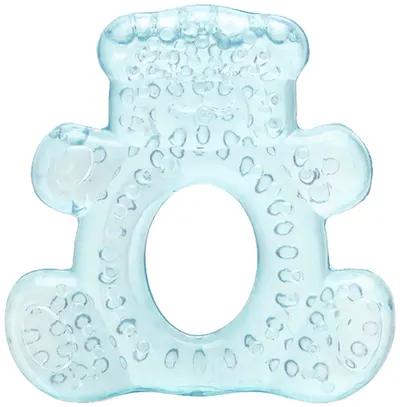 Jucărie de dentiție Lorelli Baby Care - Urs, Aqua blue
