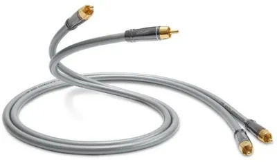 Cablu pentru boxe QED - Performance Audio 40i, 4x RCA, 2 m, gri