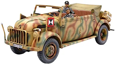 Model de asamblare TAMIYA Militar: Mașini - Mașină de comandă germană Steyr 1500 (TAM32553)