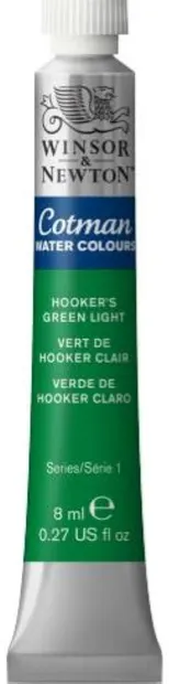 Vopsea pentru acuarelă Winsor & Newton Cotman - Verde deschis, 8 ml