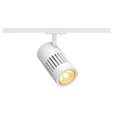 Iluminat decorativ pe sina, Melodii STRUCTEC, rotund alb, alb, 3000K, 60 °, inclusiv. 1 adaptor circuit