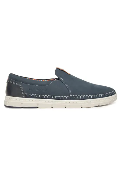 Mocasini barbati STONE2-21 MB - piele naturala - bleumarin