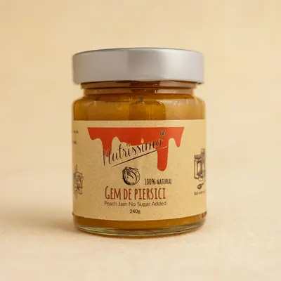 Gem de piersici fara zahar 240g