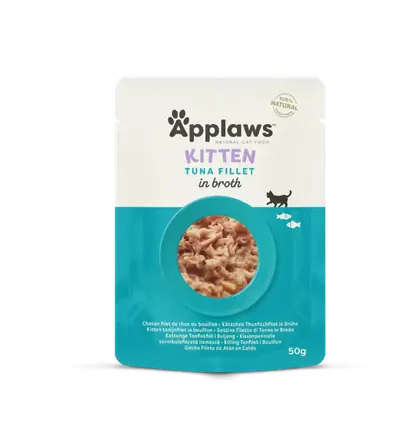 Applaws Kitten Tuna Fillet in Broth, plic, 50 g
