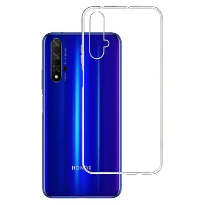 Husa silicon Compatibila cu Huawei Nova 5T Matte, Antisoc, TPU Transparent Engros