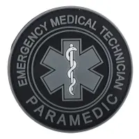 Patch velcro 3D Paramedic EMT - GLOW IN THE DARK