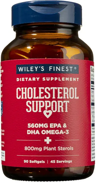 Ulei de pește cu Omega-3 pentru menținerea colesterolului, 90 capsule, Wiley's Finest