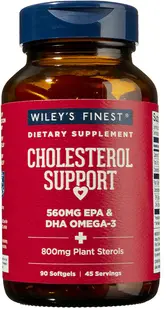Ulei de pește cu Omega-3 pentru menținerea colesterolului, 90 capsule, Wiley's Finest