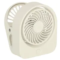 Mini ventilator de birou cu cleme usb 11,5cm alb