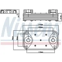 Radiator ulei, ulei motor NISSENS 90889