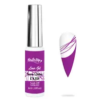 Gel NAILSUP Liner LX19 Neon Purple 8ml pentru Pictură, Nail Art și Linii Fine