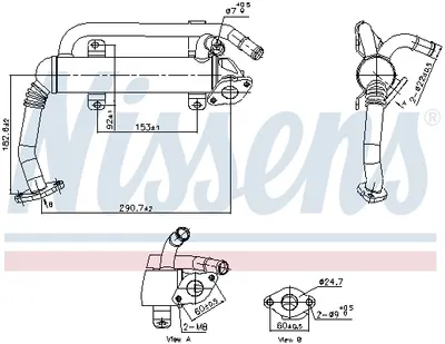 Radiator Egr Potrivit Seat Cordoba, Ibiza Iii, Ibiza Iv, Ibiza Iv Sc; Skoda Fabia Ii, Roomster, Roomster Praktik; Vw Polo 1.4d 04.05-06.10