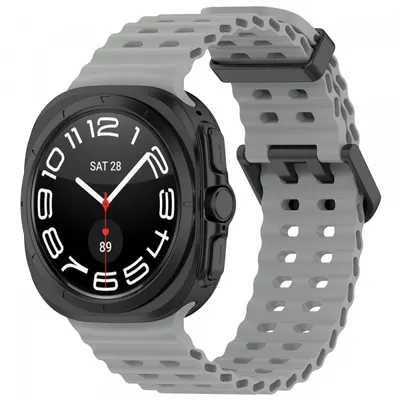 Curea Techsuit W062 pentru Samsung Galaxy Watch Ultra Series, Gri