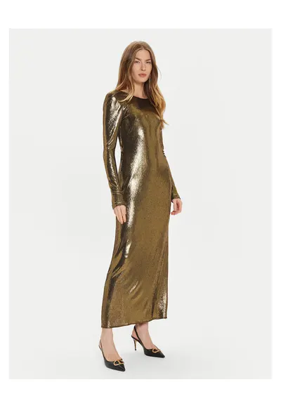 Rochie de cocktail de dama aurie