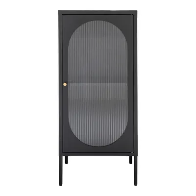 Vitrină neagră din metal 50x110 cm Adelaide – House Nordic