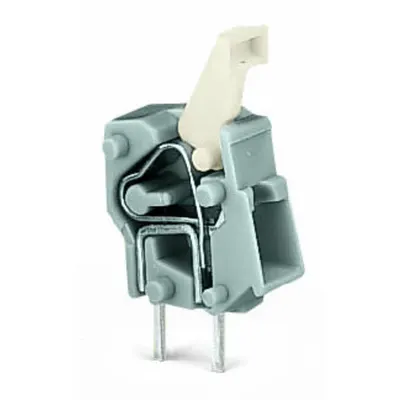 Stackable PCB terminal block; push-button; 2.5 mm²; Pin spacing 5/5.08 mm; 1-pole; CAGE CLAMP®; commoning option; 2,50 mm²; light green