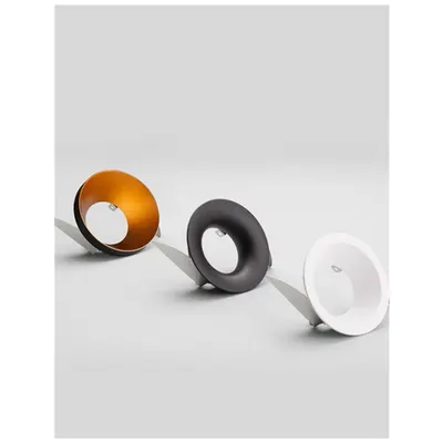 Spot ZELMIRA Nisipiu Negru Aluminiu Outside Auriu Aluminiu Inside LED GU10 1x10 Wat 220-240 Volt combine cu 820610 GU10 Lampholder