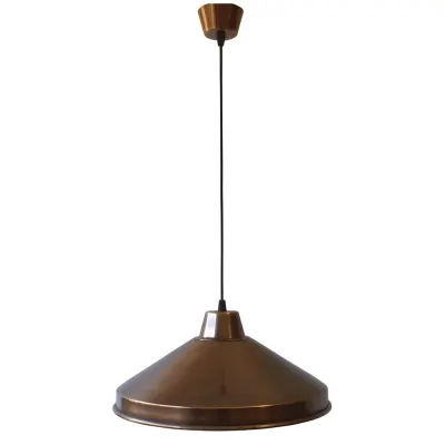 Lustra vintage din cupru CS15CO, finisaj antichizat, diametru 35 cm