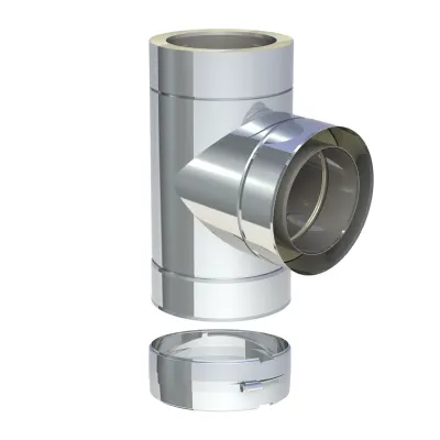 Racord T Tub inox izolat - DW ECO FI300 - 90GR