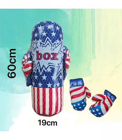 Sac de box 60 cm pentru copii si manusi incluse