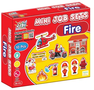 Jagu Talking Toy Set - Stația de pompieri, 10 piese