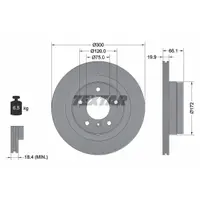 Disc frana TEXTAR 92133003
