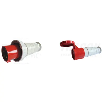 Pachet Industrial IP67 Trifazat Puternic: Fisa si Priza Cablu, 63A, 400V, 3P+N+E - Conexiuni Extreme si Sigure