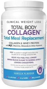 Total Body Collagen Total Meal Replacement, vanilie, 855 g, Natural Factors