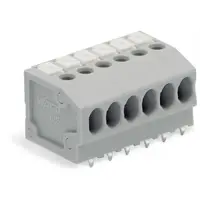 PCB terminal block; push-button; 1.5 mm²; Pin spacing 3.5 mm; 22-pole; Push-in CAGE CLAMP®; 1,50 mm²; gray