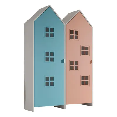 Șifonier de copii albastru deschis-roz 115x171,5x37 cm Casami – Vipack
