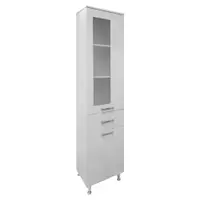 Dulap soldat baie Venus alb 40x190 cm
