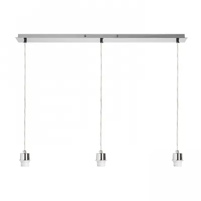 MORE 80 Corp de iluminat suspendat Plafoniera baza nichel mat 230V E27 3x42W