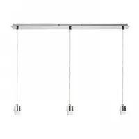 MORE 80 Corp de iluminat suspendat Plafoniera baza nichel mat 230V E27 3x42W