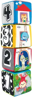 Cuburi moi interactive WinFun - Prietenii animalelor, 4 buc