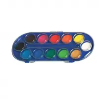 Acuarele pastila, 12culori/set (30mm), Herlitz Locomotif