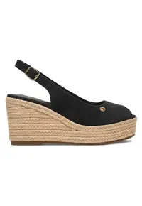 Espadrile dama - espadrile - textil - Negru/Bleumarin
