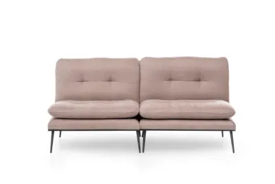 Canapea extensibila MARTIN, 3 locuri, nurca, 180x95x95 cm