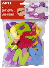 Litere colorate moi APLI – 104 bucati