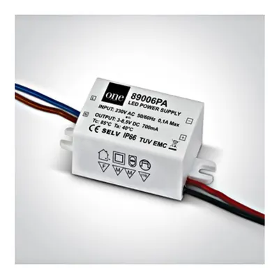 LED driver 700mA 2-6W LED IP66 230V